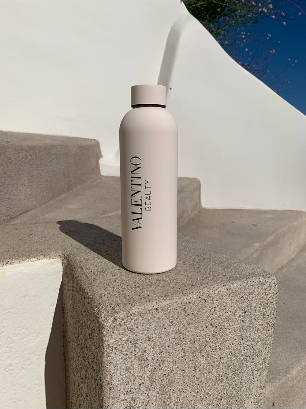 Brand new in box, authentic Valentino from Italy ivory water bottle. Must have!